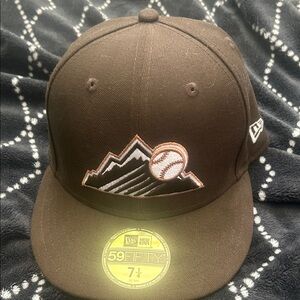 New Era Dark Brown colarodo Rockies Baseball Cap